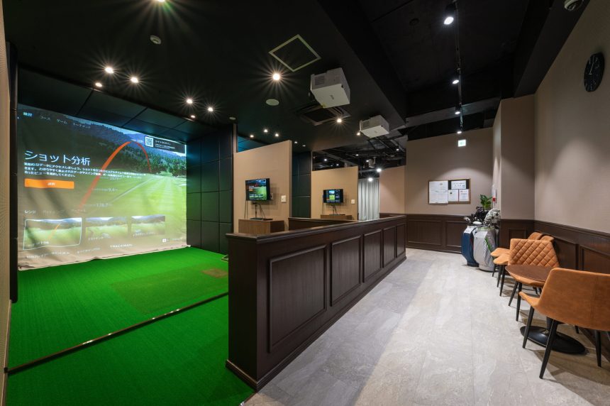 東京都のゴルフスタジオの内装デザイン事例（サンリット建設）
