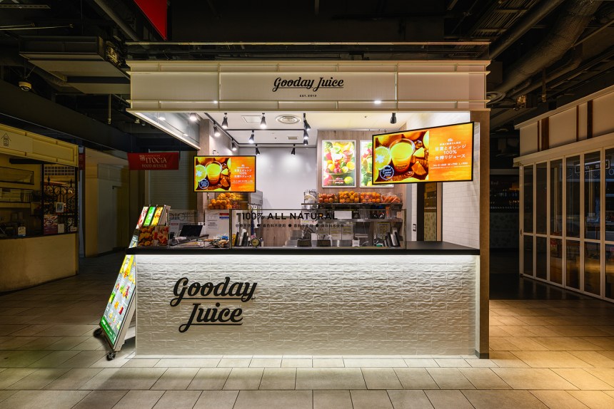 東京都のジュースバーの内装デザイン事例（サンリット建設）