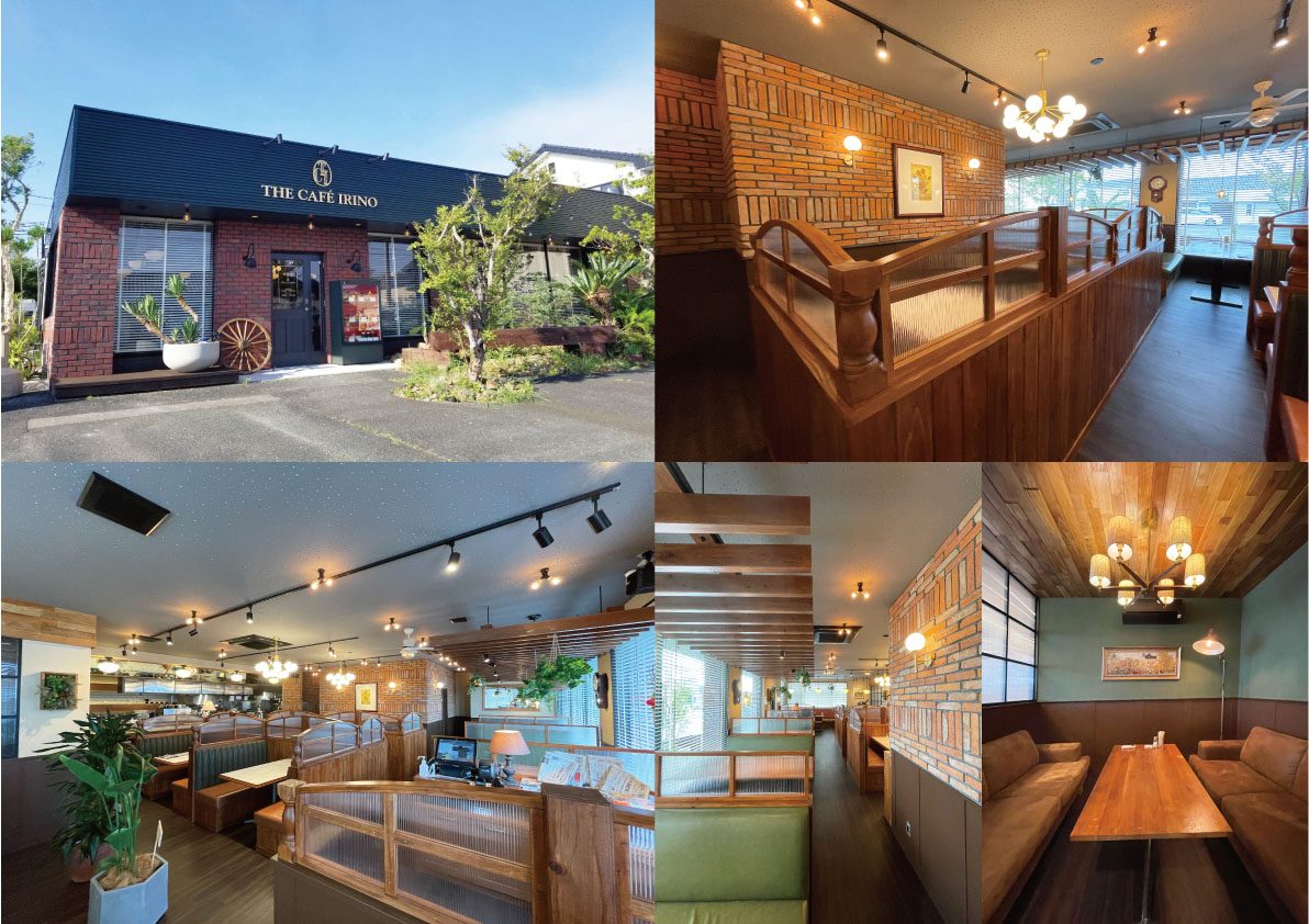 THE CAFE IRINOの内装・外観(静岡県・カフェ・施工会社提供の複数カット)