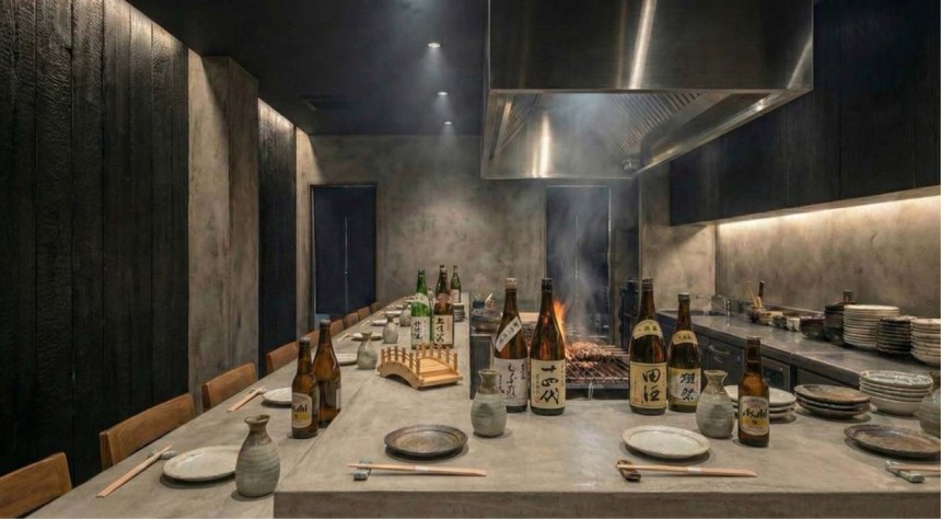居酒屋の内装デザインの完成イメージ（CG・お店の工務店）