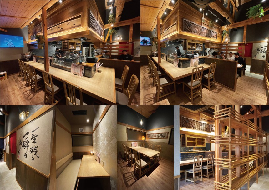 岐阜県の酒場・居酒屋の内装デザイン事例（サライデザインルーム）