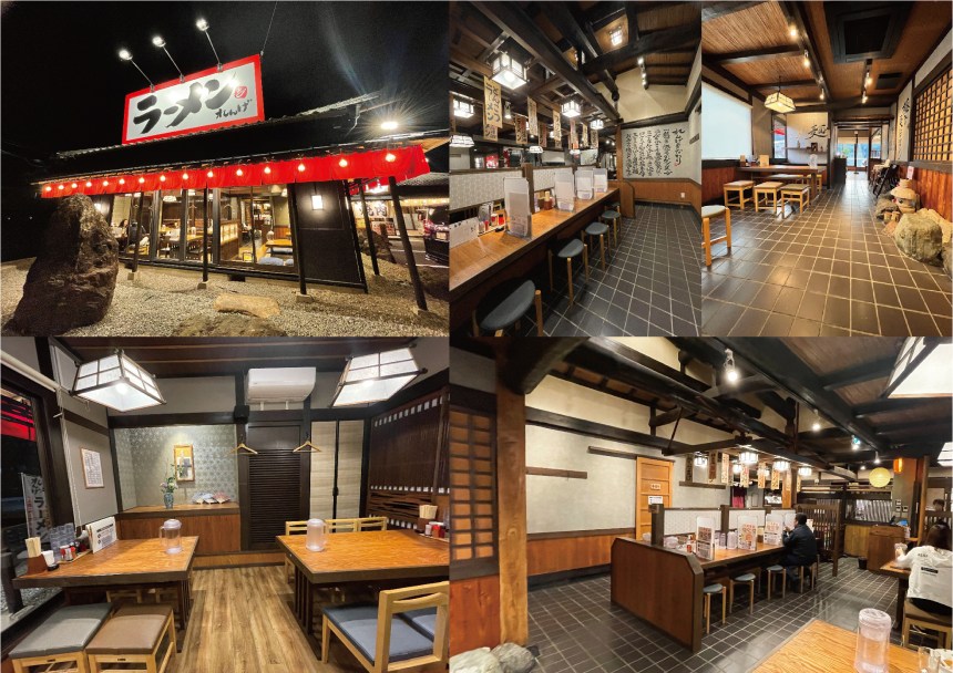 愛知県のラーメン店の内装デザイン事例（サライデザインルーム）
