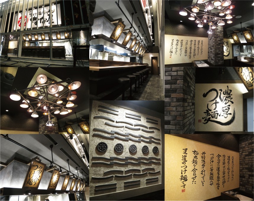 愛知県のラーメン店の内装デザイン事例（サライデザインルーム）