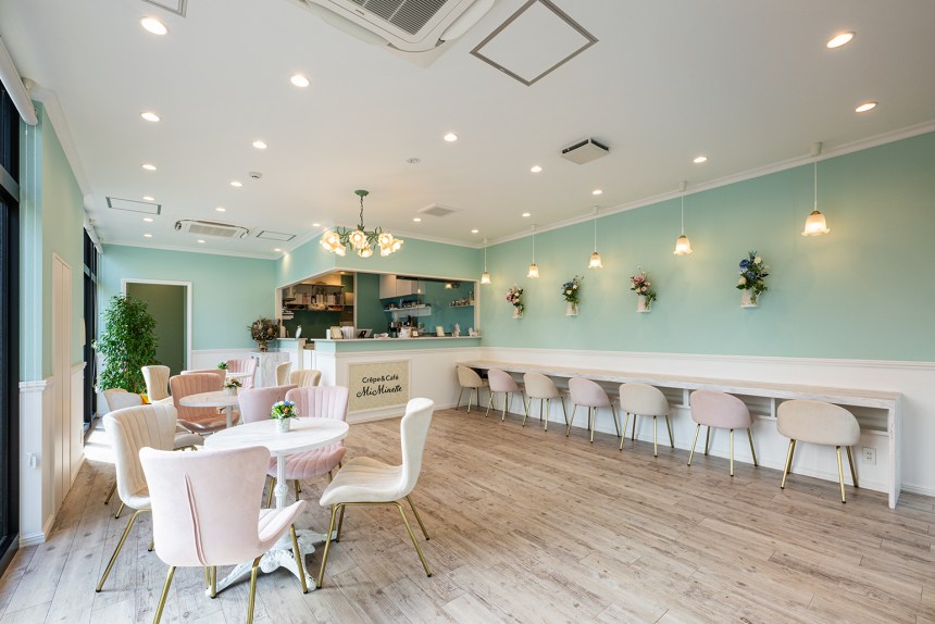 柏／千葉のCrepe＆Cafe MiMinette｜飲食店の内装デザイン事例（サンリット建設（DESIGN STUDIO TEMPO））