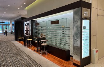 愛知県名古屋のalain mikli 名古屋高島屋店｜物販店の内装デザイン事例（株式会社ツープラスフォーデザイン）