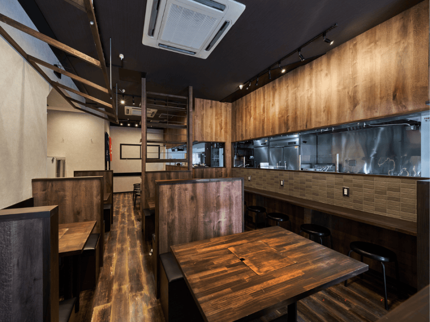 東京都板橋区の板橋区 もつ鍋屋｜飲食店の内装デザイン事例（株式会社S plus Design’s）