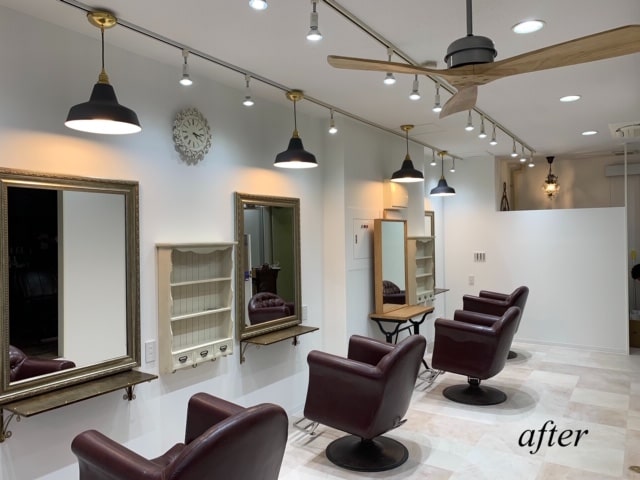 神奈川県横浜市中区港町5-18 鈴木ビル5FのDbest hair lounge｜美容室の内装デザイン事例（株式会社effort）